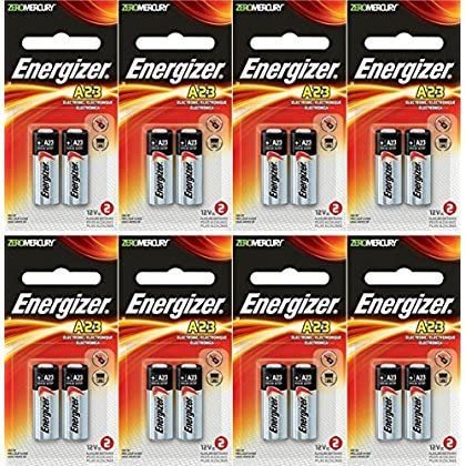 8 x Energizer 23A A23 12 Volt Alkaline Battery 2 on a Card, in original energizer Packaging