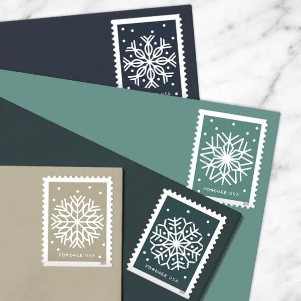 United States Postal Service Winter Whimsy First Class Postage Stamps (1 Booklet, 20 Stamps)