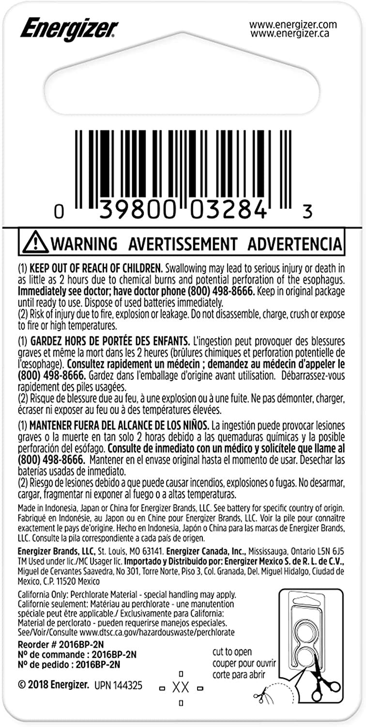 Energizer 2025 Lithium Coin Cell Battery