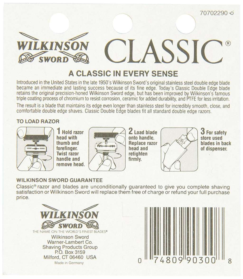 Wilkinson Sword Classic Double Edge Blades, 5 ea (Pack of 10)