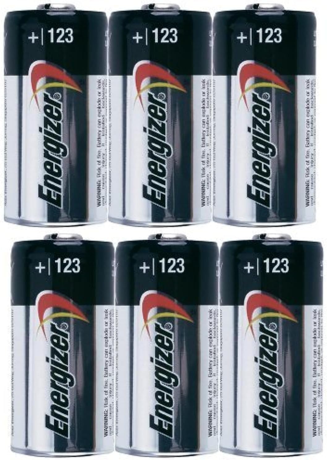 6-Pack Energizer Photo 123 Lithium Battery Pack 3V CR123A Ultimate 3.0v DL123A Bulk by Energizer