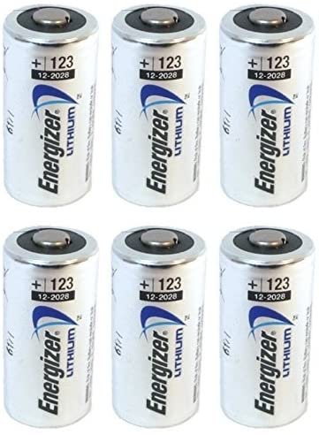 Energizer 123 6 Lithium Batteries - Pack of 6 (Silver)