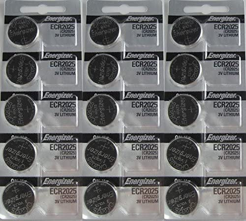 15 Energizer CR2025 Lithium 3v Batteries