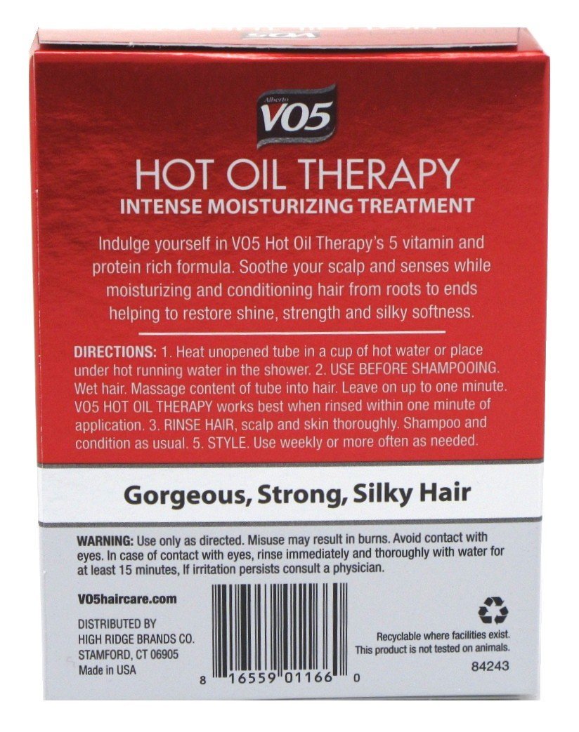 Vo5 Hot Oil Therapy Treatment 2 Count 0.5 Ounce (14ml) (2 Pack)