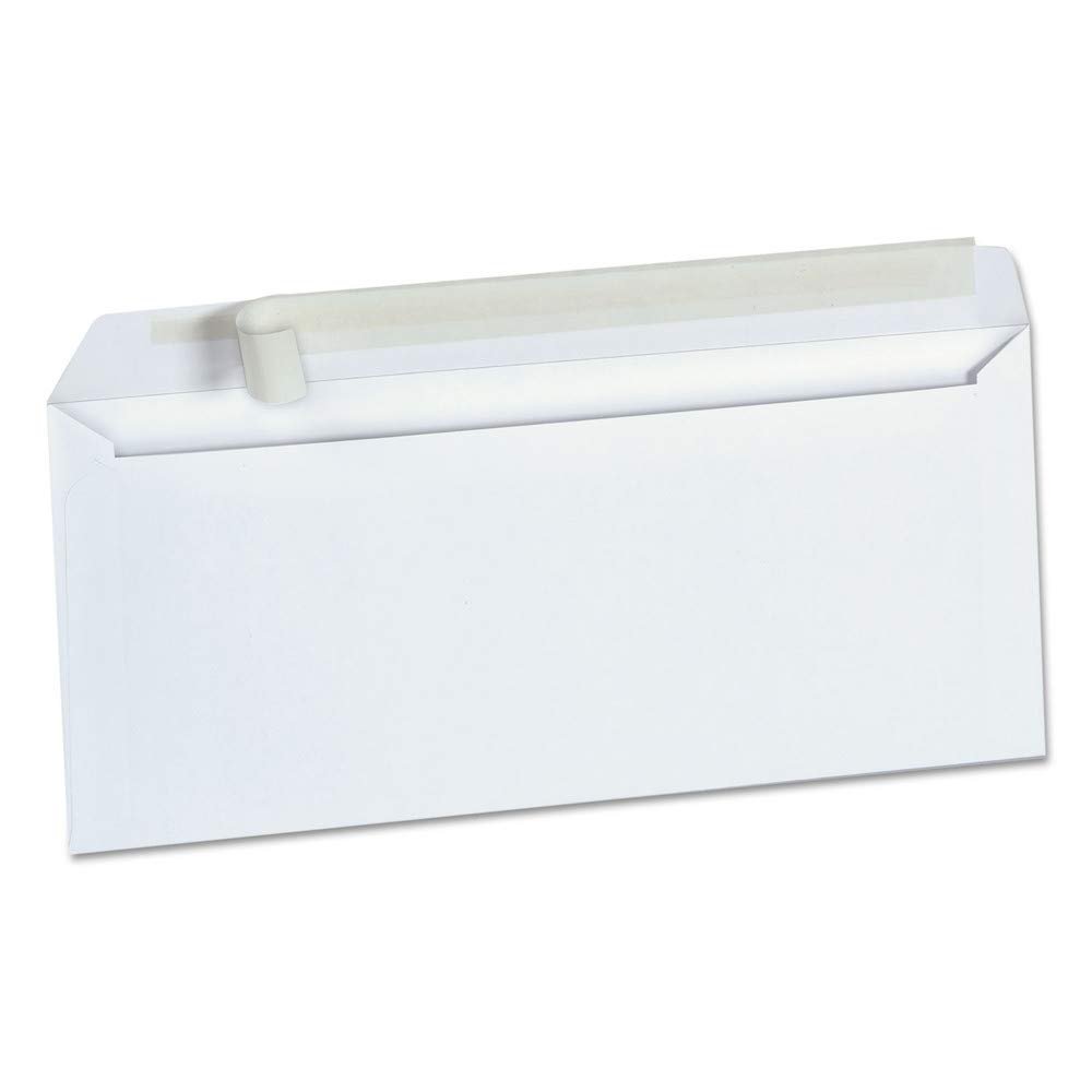 Universal UNV36003 Peel Seal 4.13 in. x 9.5 in. #10 Square Flap Business Envelopes - White (500/Box)