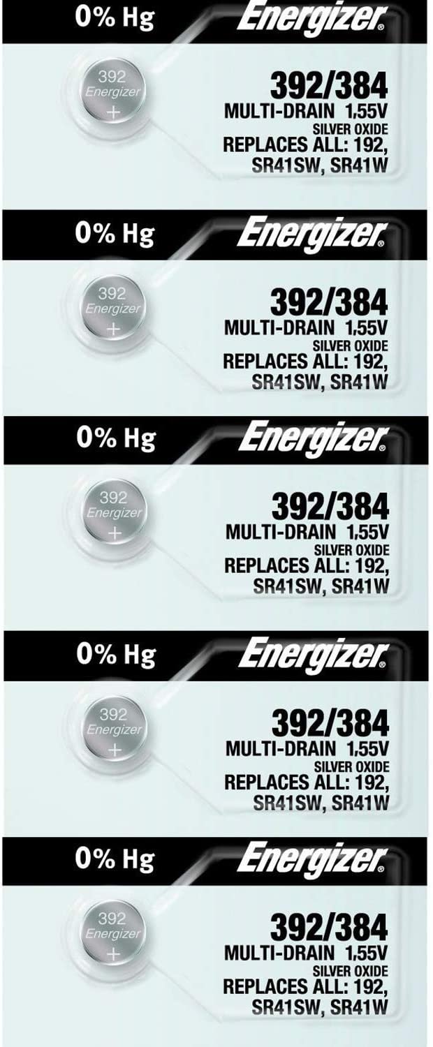 10 Energizer 392/384 Multi-Drain Batteries (Replaces LR41)
