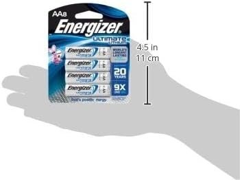 Energizer - L91BP-8 - Ultimate Lithium - AA Batteries - 8 Pack