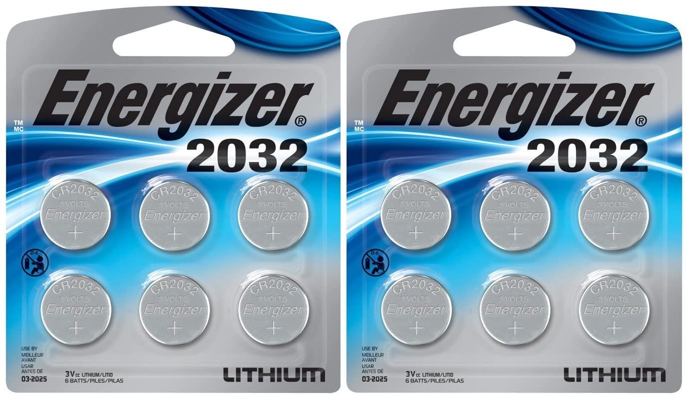 Energizer 2032BP-4 3 Volt Lithium Coin Battery - Retail Packaging (Pack of 12)