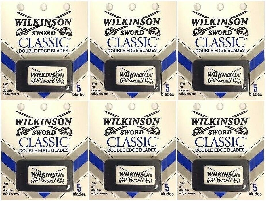 Wilkinson sword classic double edge razor blades - 5 per pack x 6 pk (30 Blades)