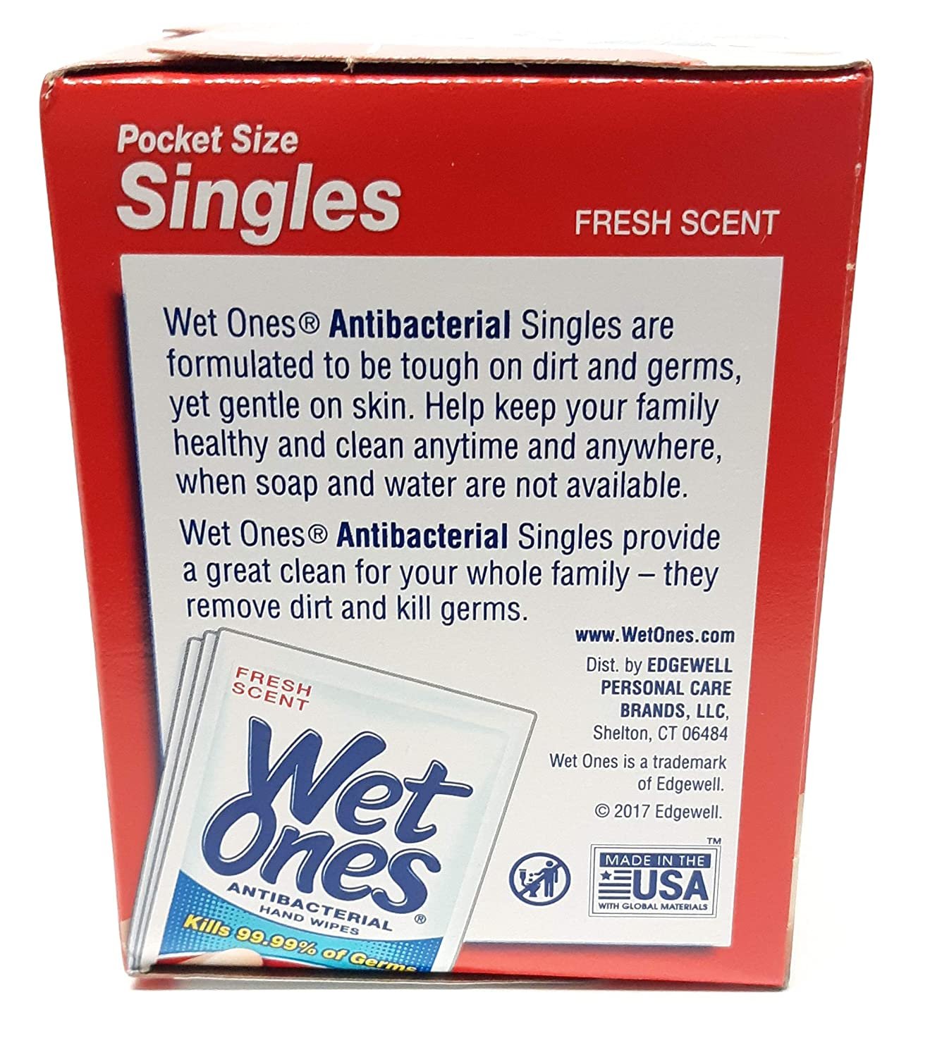 Wet Ones Antibacterial Singles, 24 ct (1 Pack)