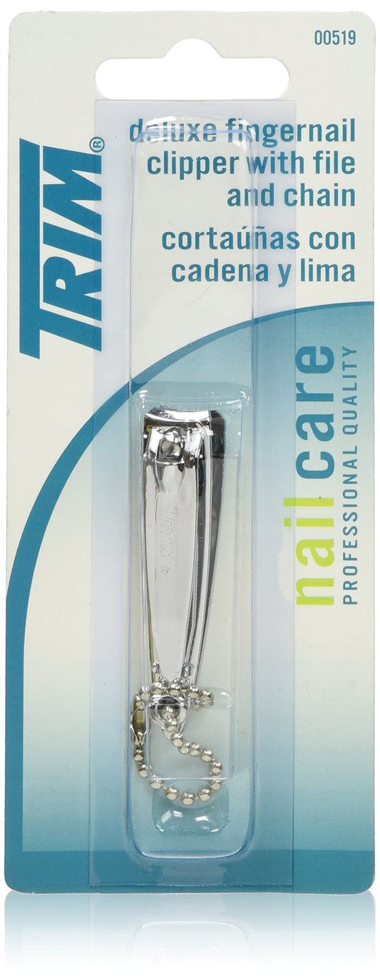 Trim Fingernail Clipper W/File+Chain