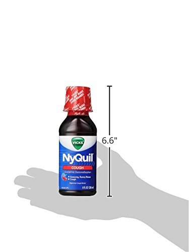 Vicks NyQuil Cough Nighttime Relief, Cherry Liquid, 8 Fl Oz