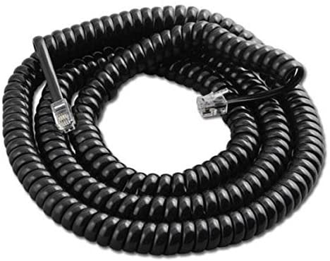 Trisonic 25ft Modular Coil Cord (Black)