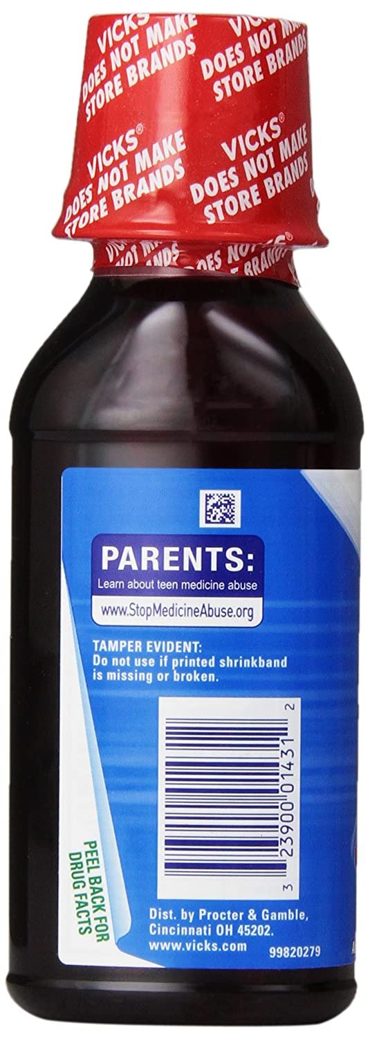 Vicks NyQuil Cough Nighttime Relief, Cherry Liquid, 8 Fl Oz
