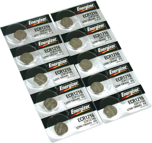 10 CR1216 Energizer Watch Batteries Lithium Zero Mercury Battery Cell