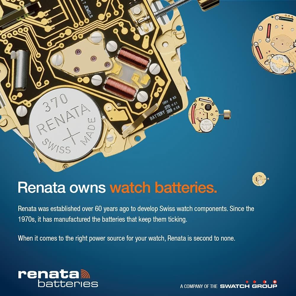 3 Renata 394 Button Cell Watch Batteries