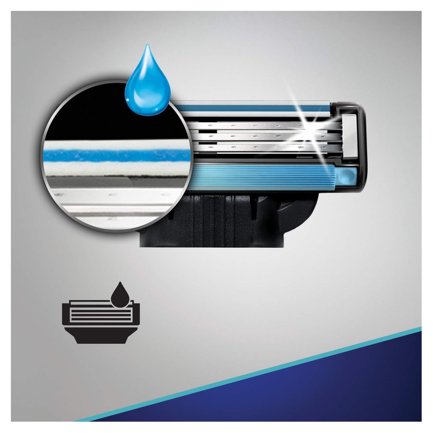 Gillette Mach3 Razor Blades for Men, 12 Pieces