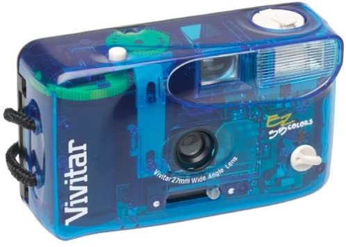 Vivitar EZ35 Colors 35mm Camera, Blue
