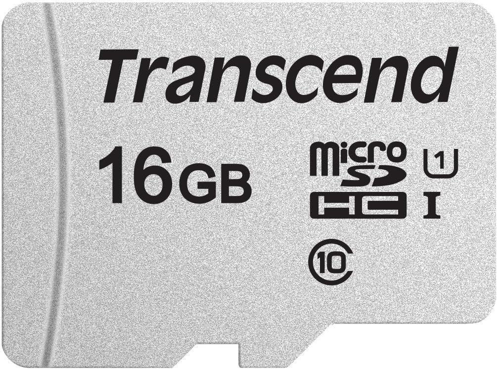 Transcend 16GB MicroSDXC/SDHC 300S Memory Card TS16GUSD300S-A