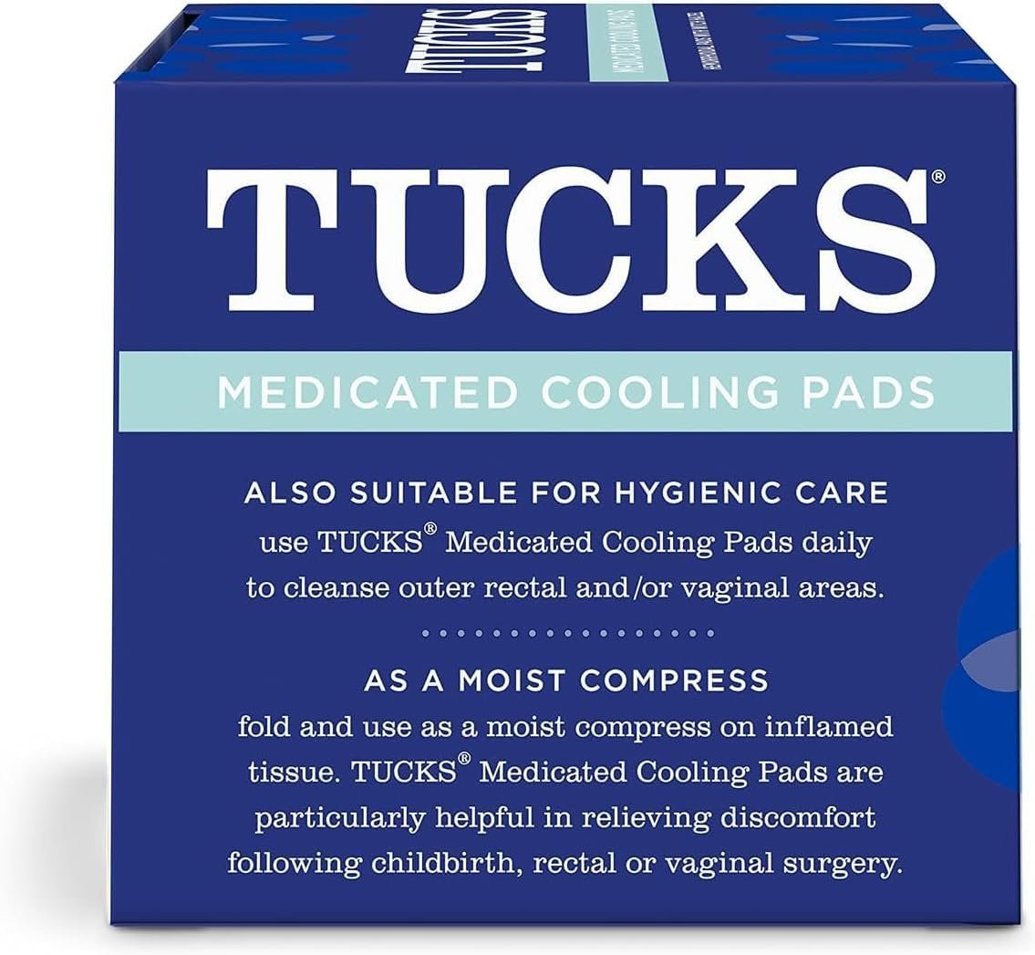 Tucks Medicated Hemorrhoid Cooling Pads. 100 Pads Each (Pack of 2)