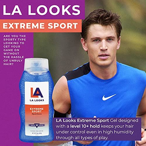 LA Looks Styling Hair Gel - Extreme Sport - 20 Oz - Hold for High Performance Activity