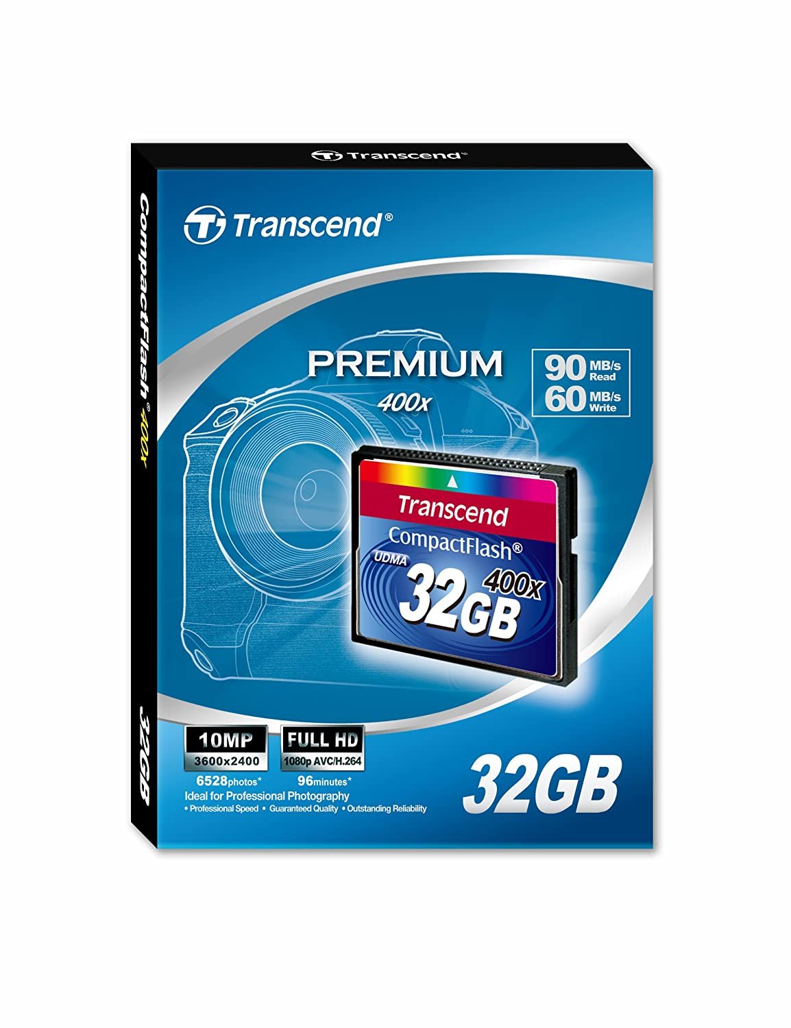 Transcend 32 GB CompactFlash (CF) Card - 1 Card