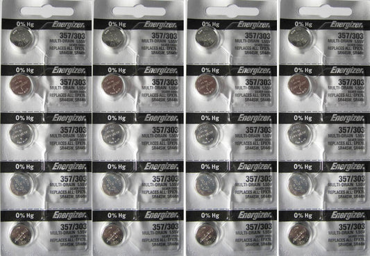 Energizer 20 357/303 Multi-Drain Zero Mercury Batteries