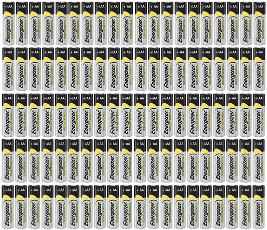 100 count Energizer Industrial AA EN91 Alkaline 1.5v Batteries LR06