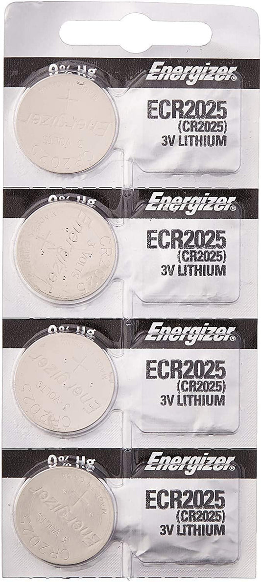[ Pack of 4 ] Energizer Cr2025 3v Lithium Coin Cell Battery Dl2025 Ecr2025 CR 2025