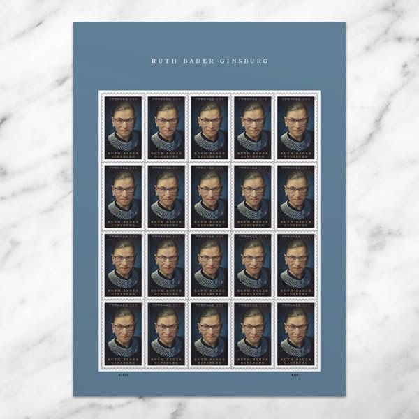 United States Postal Service Sheet of 20 First Class Postage Stamps for Ruth Bader Ginsburg
