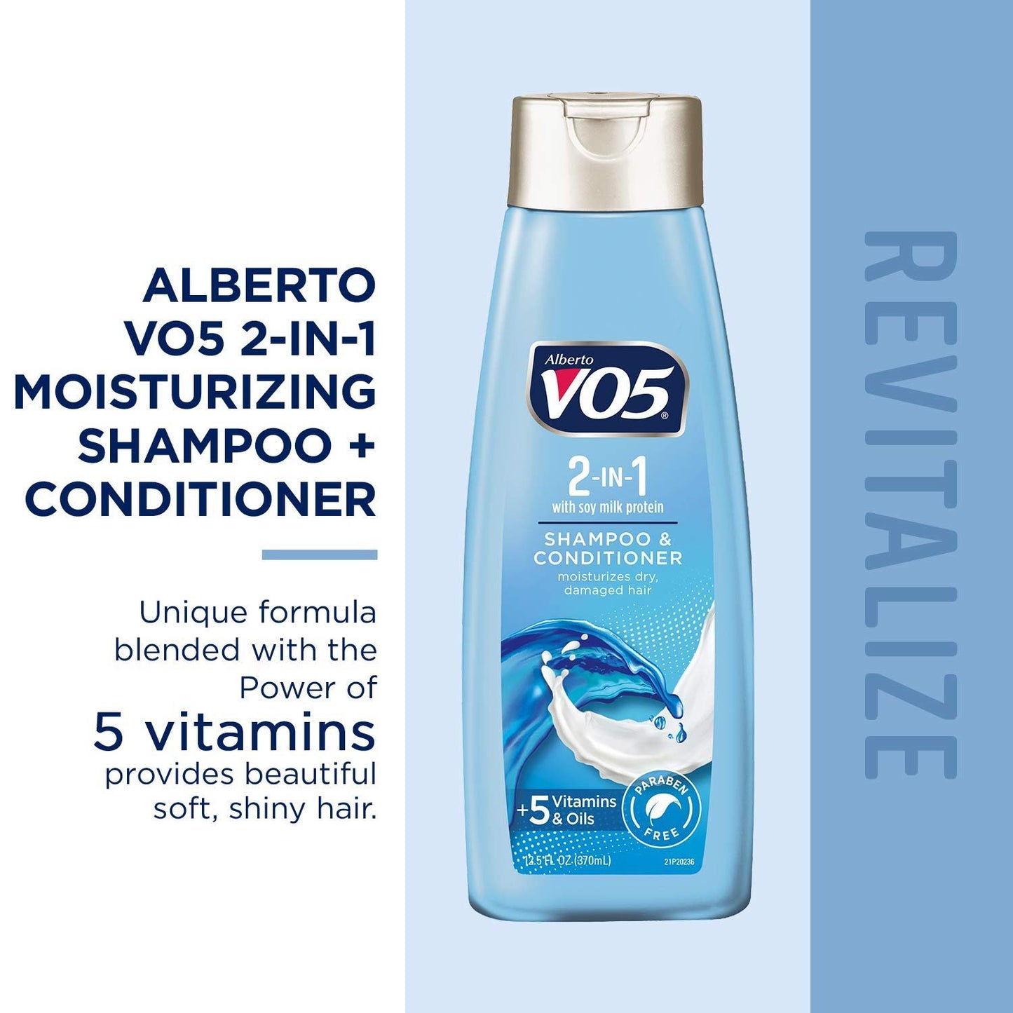 VO5 Shampoo/Conditioner 2 in 1 Moisturizing 12.5 Oz