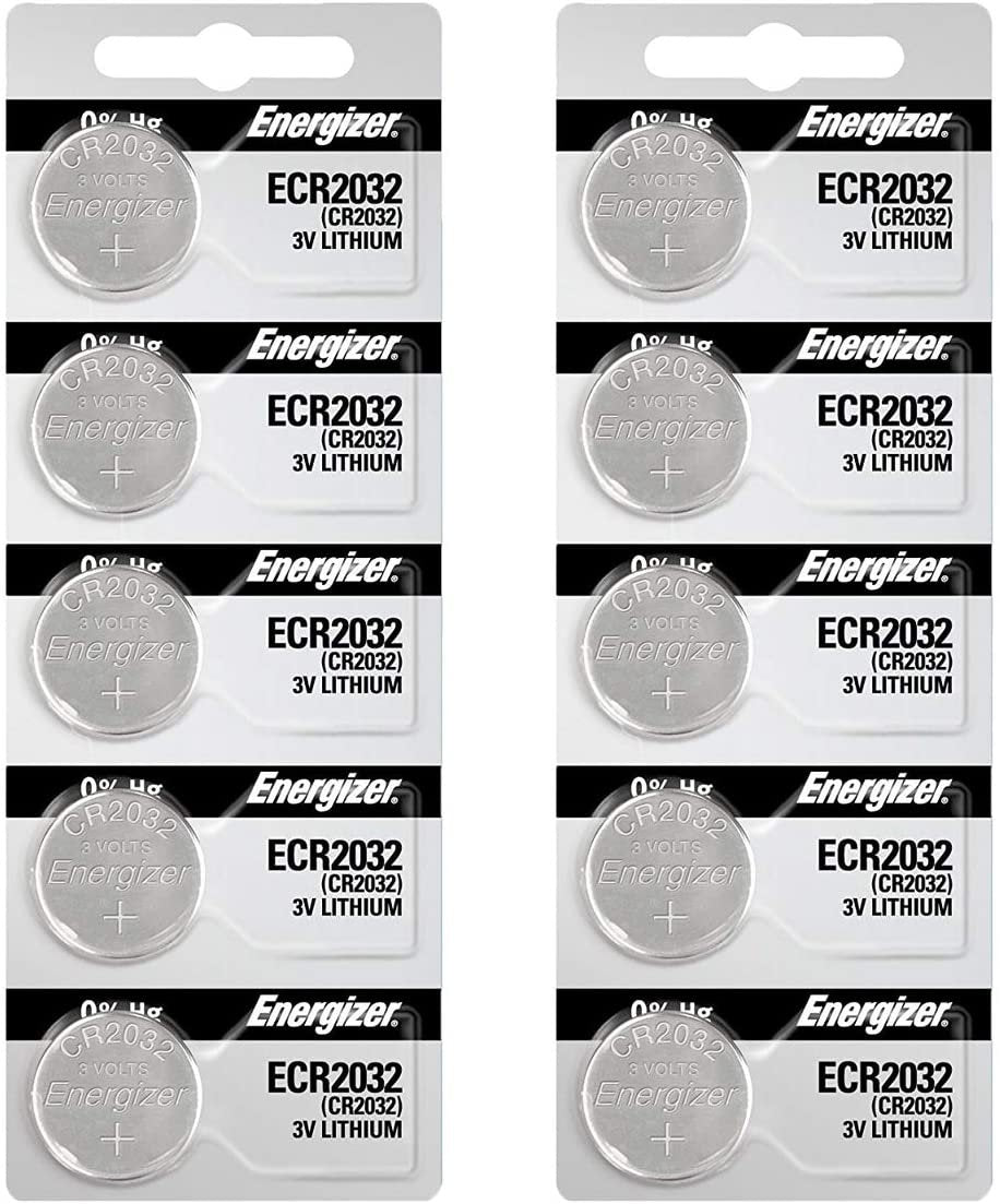 Energizer 2032 Battery CR2032 Lithium 3v (1 Pack of 10)