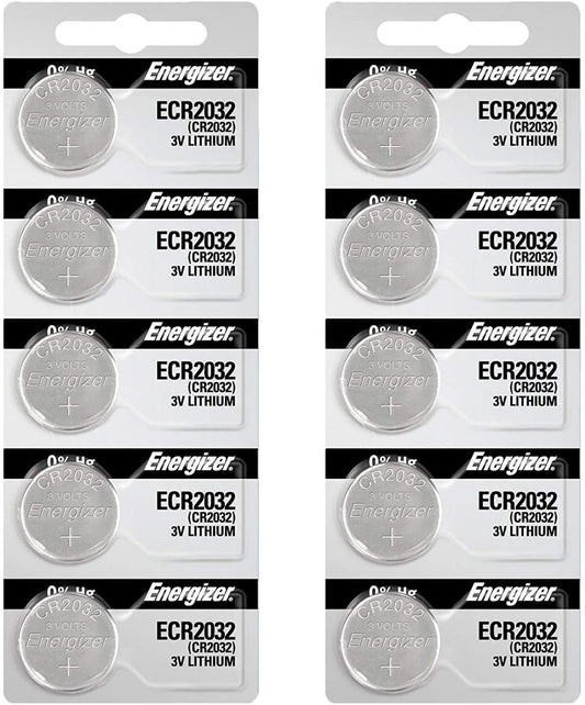 Energizer 2032 Battery CR2032 Lithium 3v (1 Pack of 10)