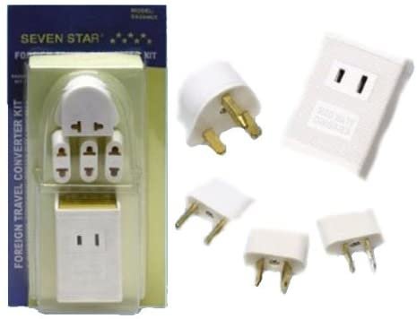 Seven Star Travel Voltage Converter & Plug Adaptor Kit SS204 1600Watts by Seven Star