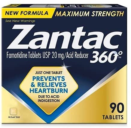 Zantac 20mg Digestive Health Tablets - 90ct