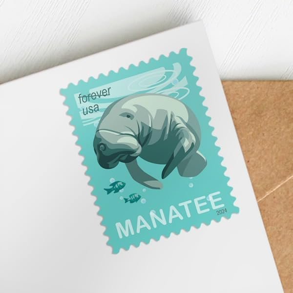 US 2024 SC#5851 Save Manatees Forever Stamps (1Booklet of 20 Stamps) MNH VF
