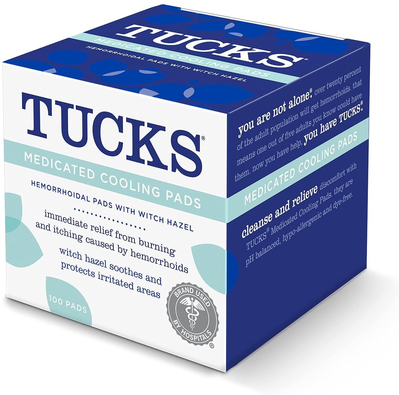 TUCKS MED. Pads 100 Count (Pack of 2) #150020