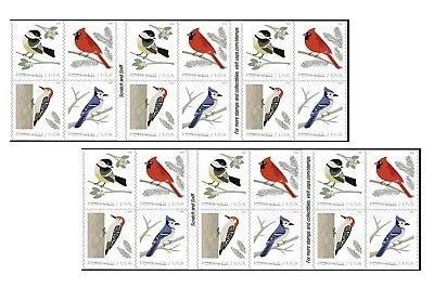 USPS Forever Stamp Sheets Featuring Birds (2 Sheets, Birds in Winter)