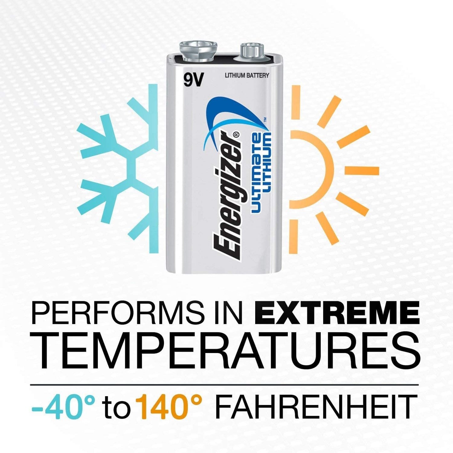 Ultimate Lithium 9V, Long-Lasting Power, 2-Pack.