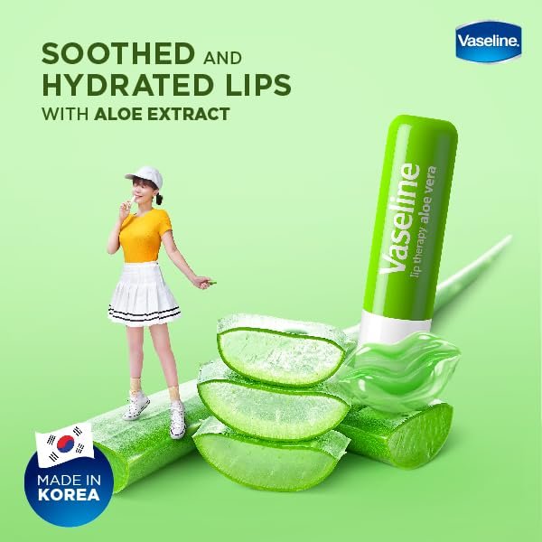 Vaseline Lip Therapy Aloe Care Twin Pack