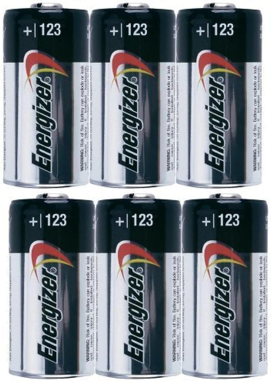 6-Pack Energizer Photo 123 Lithium Battery Pack 3V CR123A Ultimate 3.0v DL123A Bulk by Energizer