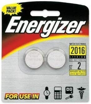3 X Energizer 2016 3V Lithium Button Cell Battery Retail Pack - 2-Pack