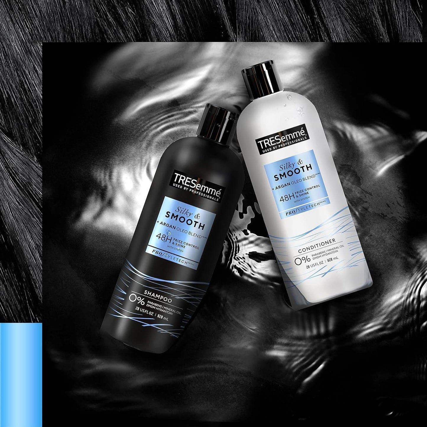 TRESemmé Silky & Smooth Anti-Frizz Shampoo For Frizzy Hair Formulated With Pro Style Technology 28 Fl Oz (Pack of 6)