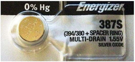 Energizer 387S Low-Drain 1.55V Silver-Oxide Button Cell Battery