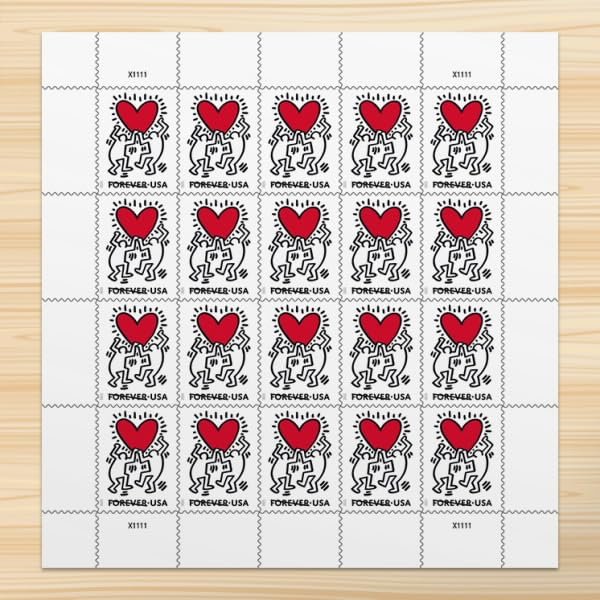 United States Postal Service Love 2025 Postage Stamps (Sheet of 20)