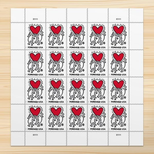 United States Postal Service Love 2025 Postage Stamps (Sheet of 20)