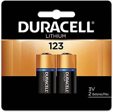 Ultra High-Power Lithium Battery, 123, 3V, 2/Pack, Sold as 1 Package
