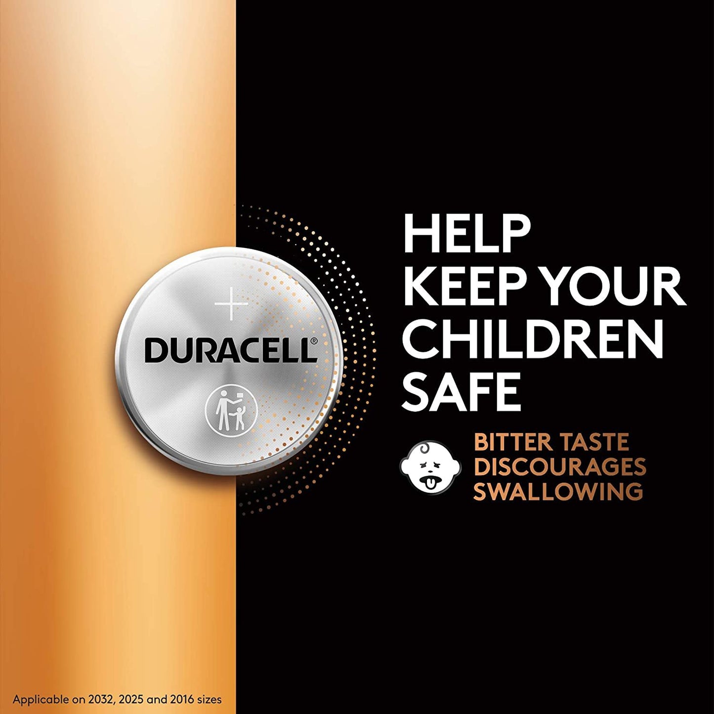 Duracell - 2032 3V Lithium Coin Battery - with Bitter Coating - 4 count