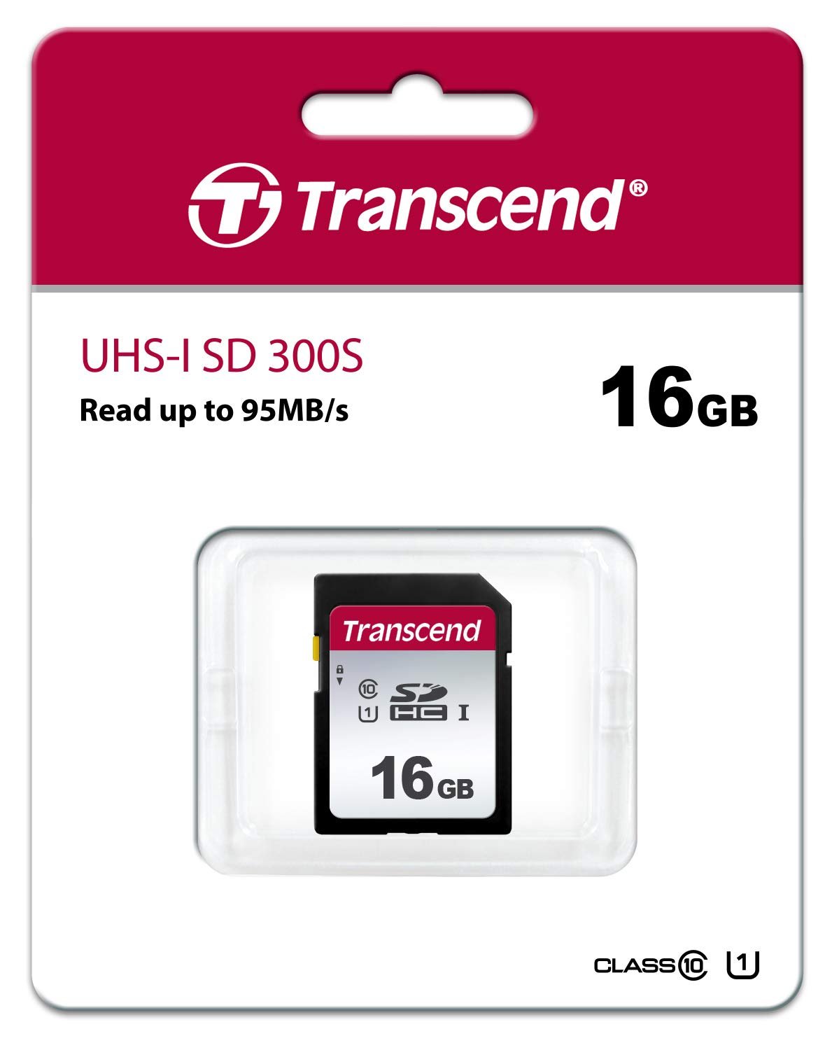 Transcend 16GB SDXC/SDHC 300S Memory Card TS16GSDC300S