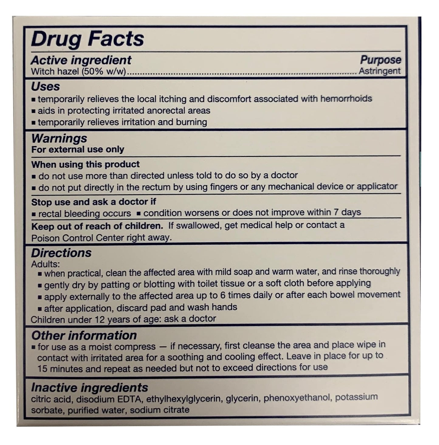 Tucks Hemorrhoidal Pads with Witch Hazel-40 Count